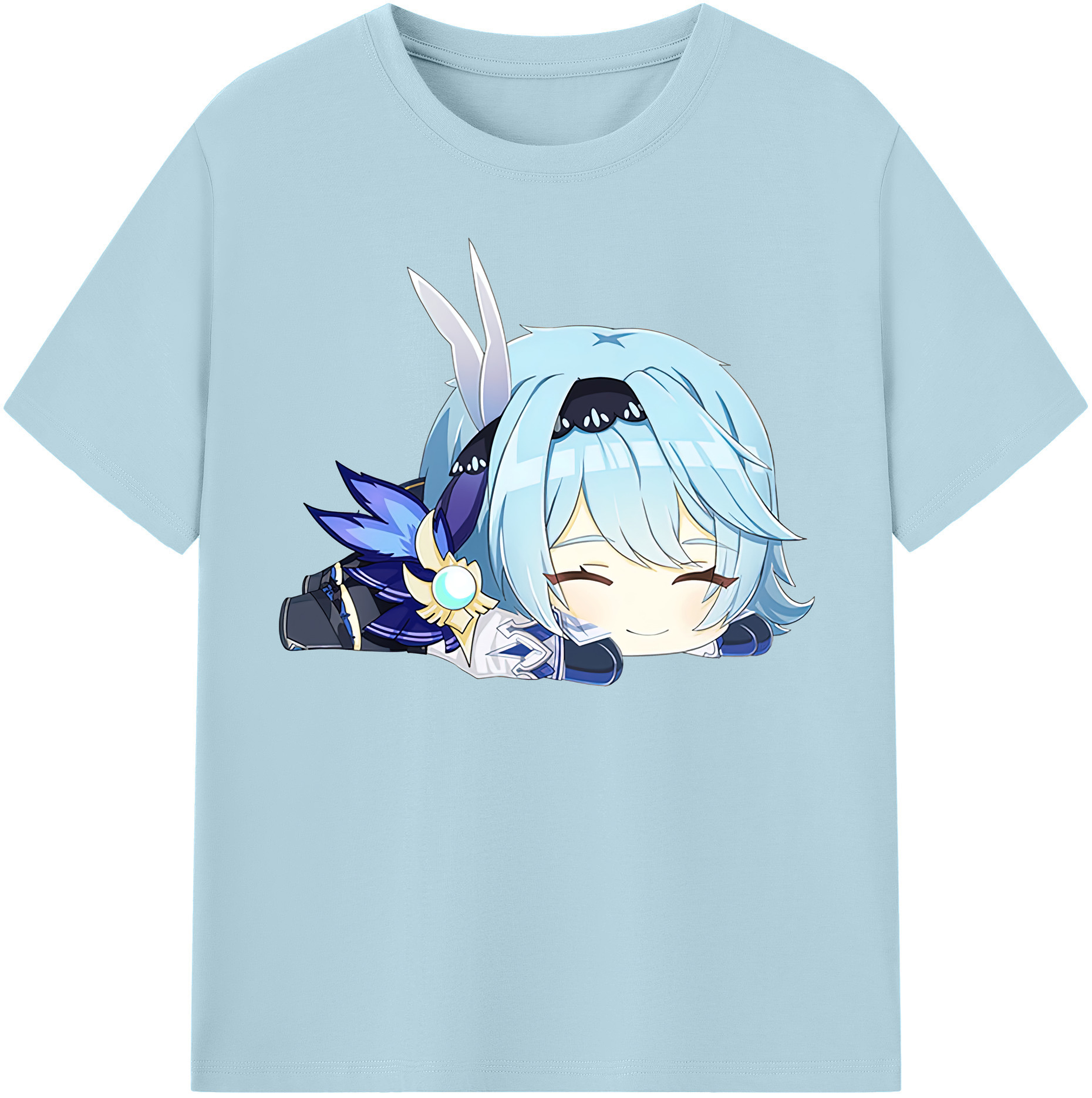 げんし神 优菈 ゆうら genshin Yūra 綿100％半袖Tシャツ（フロントプリント）